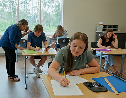 Academic credit recovery for high school students during the Aris Clinic Summer IOP program.