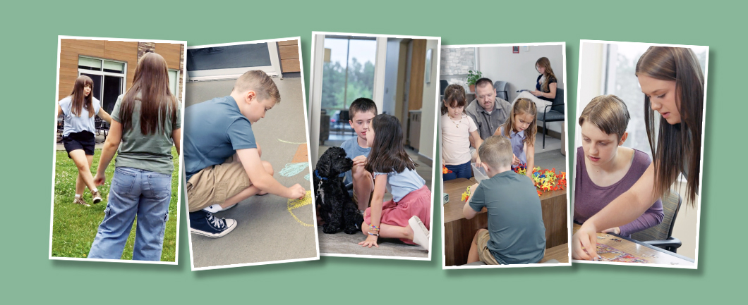Aris Clinic IOP participants engaging in outdoor activities, creative projects, group activities, and therapeutic support with staff.